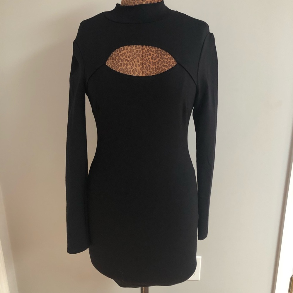 Long sleeve, Black, party/cocktail, bodycon dress